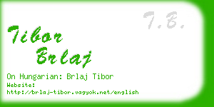 tibor brlaj business card